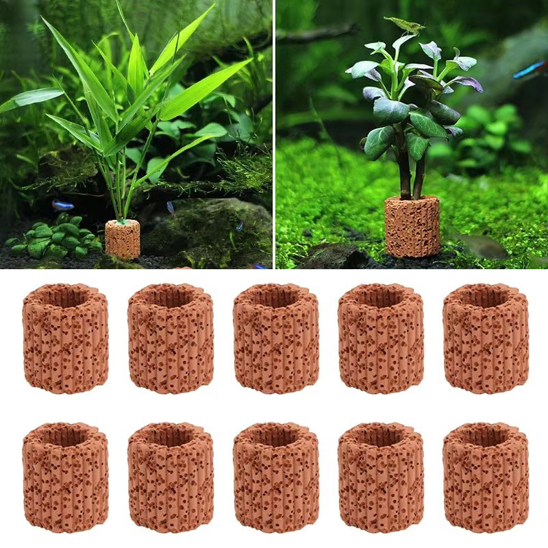 Plant Aquarium Pot - Aquatic Plant Fixed Ring for Aquarium