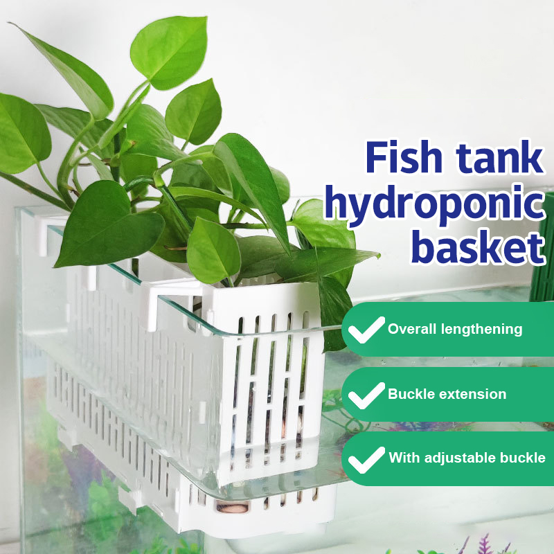 Aquarium Plant Holder - 【F】Fish Tank Hanging Planter Aquatic Plant