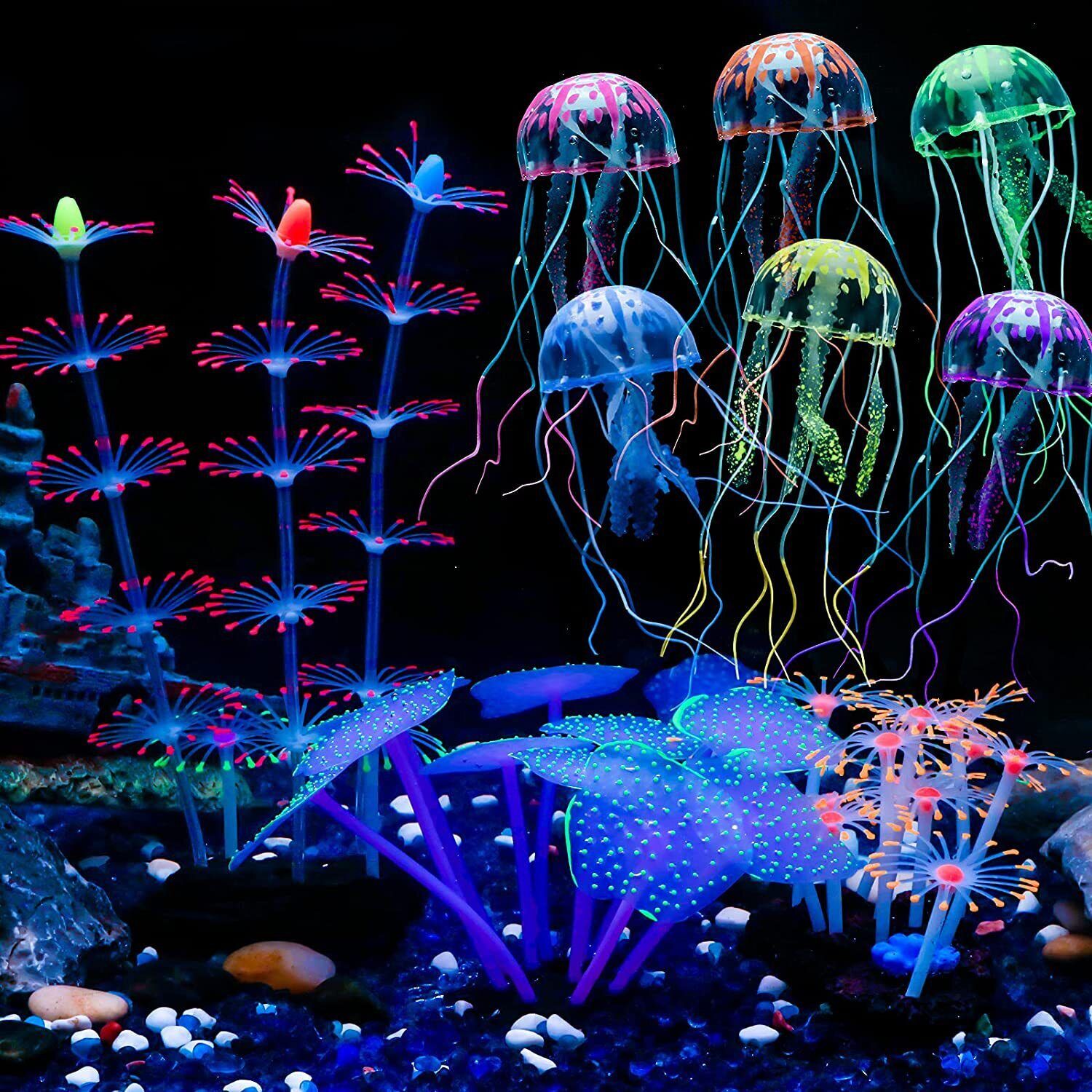 Silicone Glowing Landscape Art - Live Plant Aquarium 评论和价格