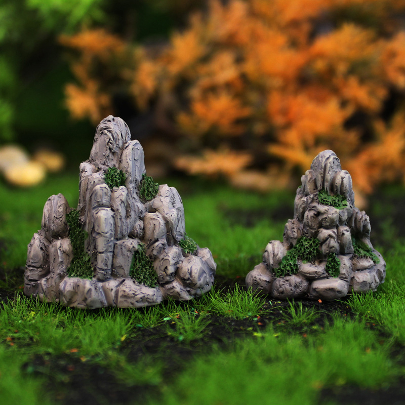 Mini Mountain Miniature Fake S - Aquarium Moss 评论和价格