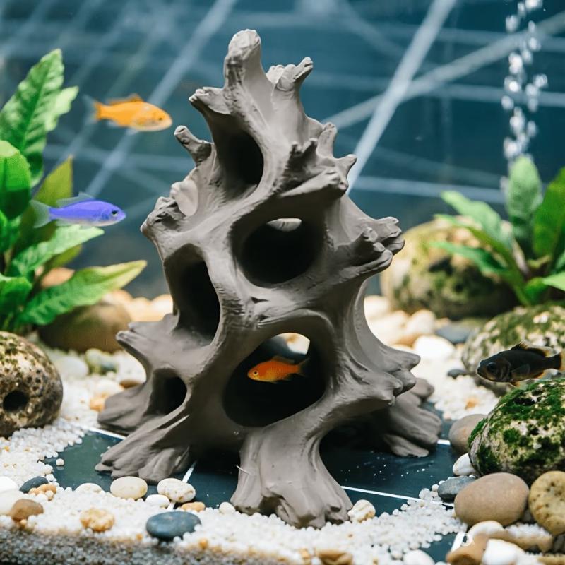 Hidden Multi-Hole Driftwood Fi - Aquarium Driftwood 评论和价格