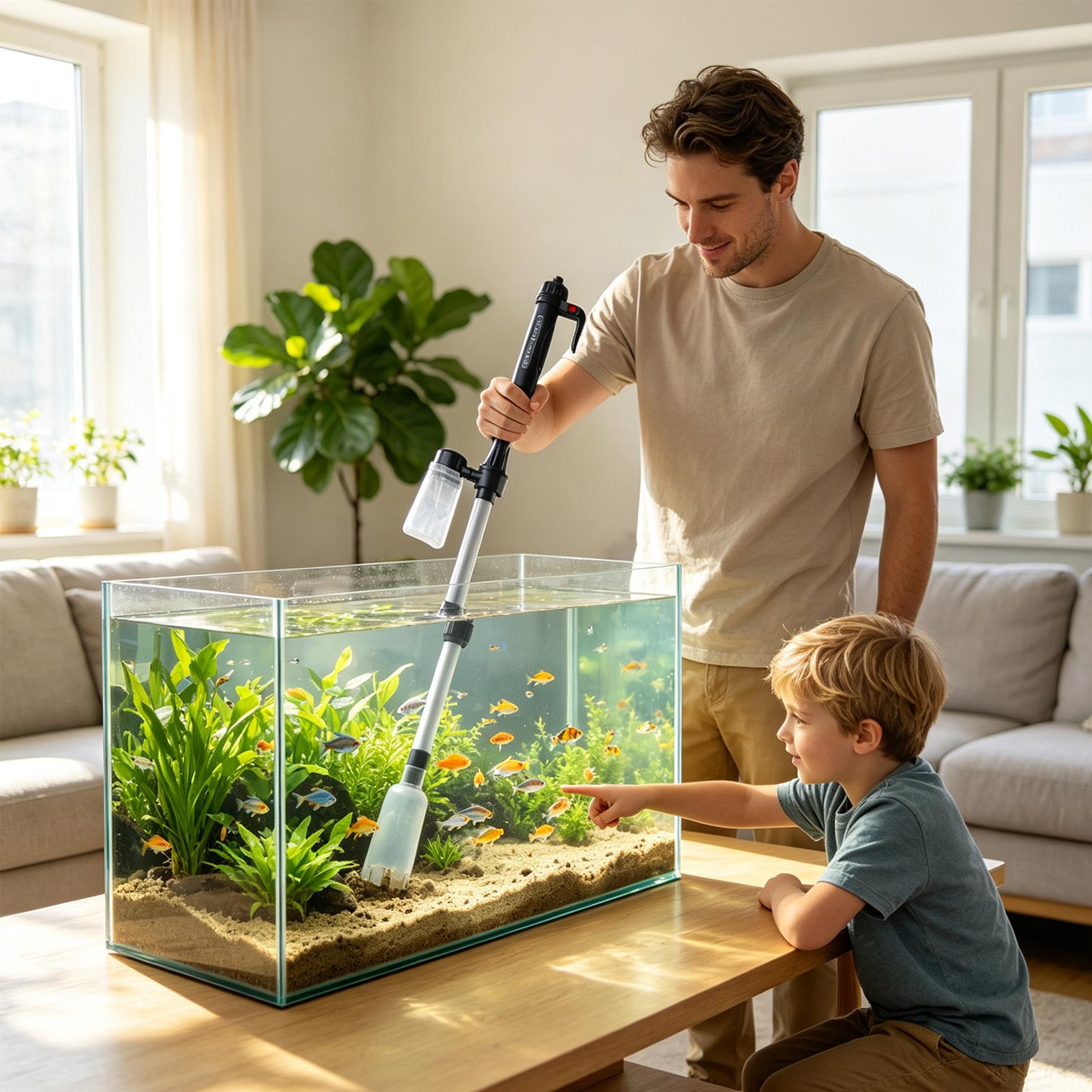 Aquarium Vacuum Gravel Cleaner - Planted Aquarium Cleaning 评论和价格