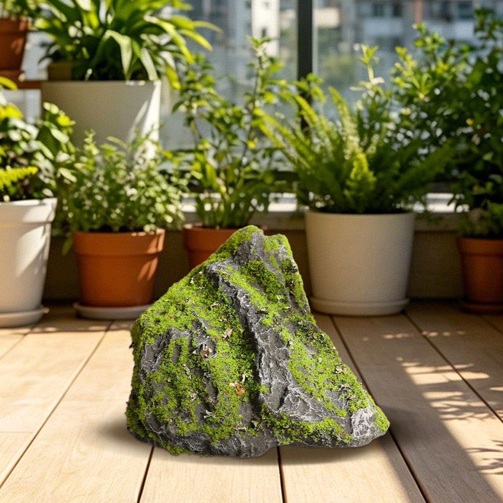Faux Rock Realistic Moss Stone - Aquarium Moss 评论和价格