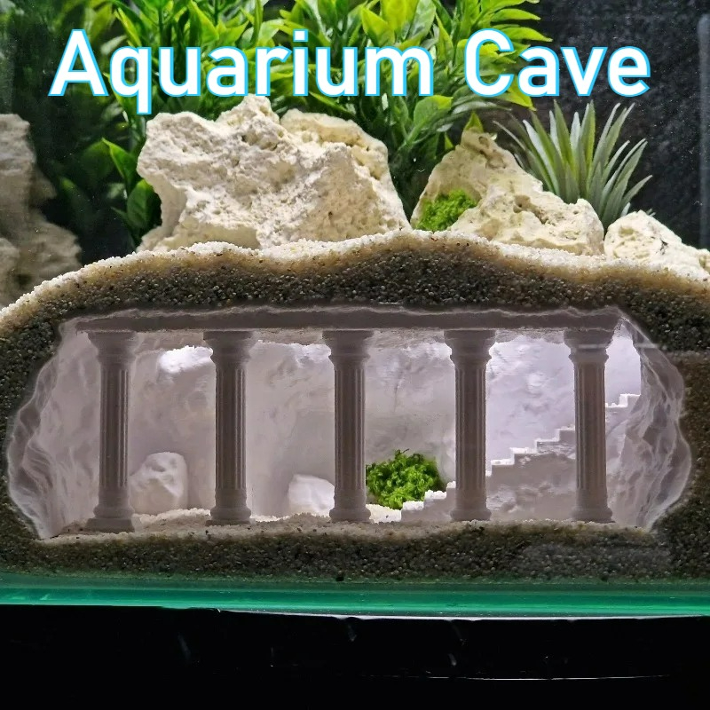 3D Printed Fish Tank Cave, Art - Aquarium Plants Live 评论和价格