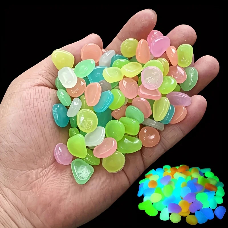 50-200pcs Glow in The Dark Peb - Plant Aquarium Pot 评论和价格