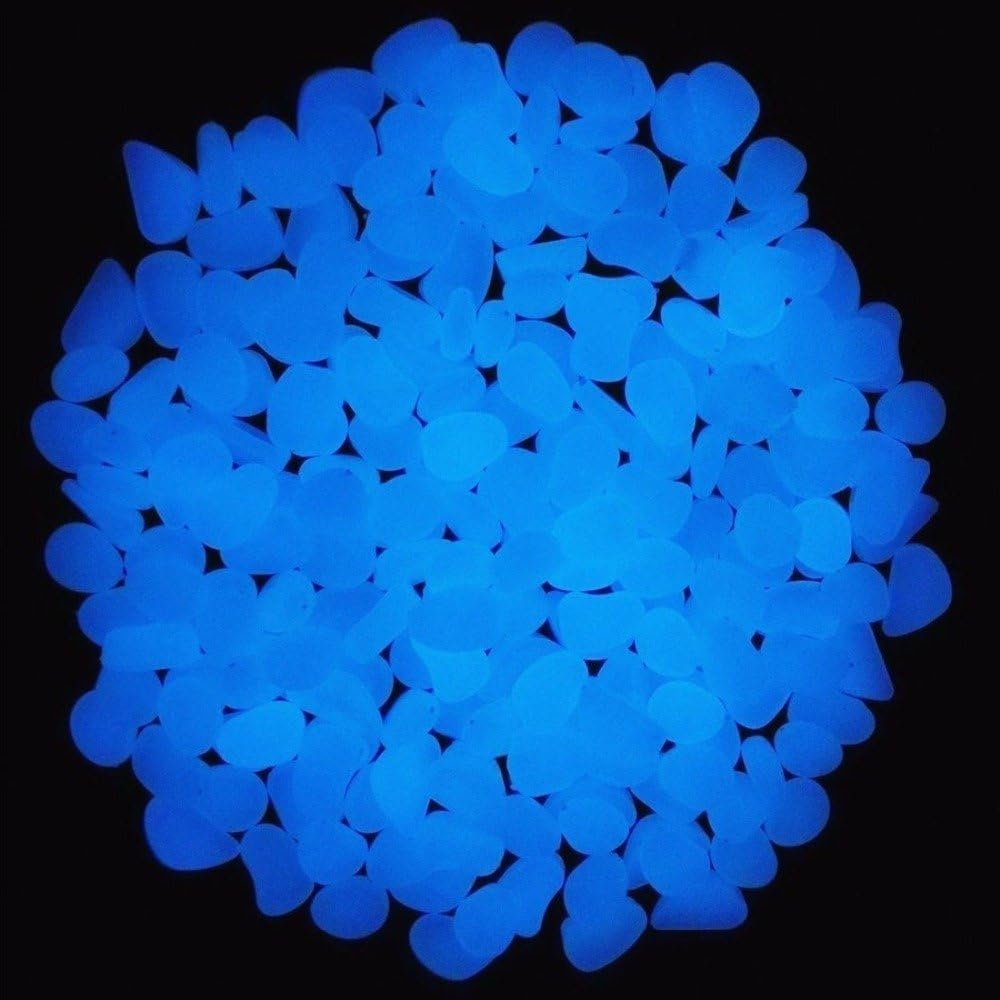 Fish Tank Rocks Glow Blue Pebb - Aquarium Moss 评论和价格