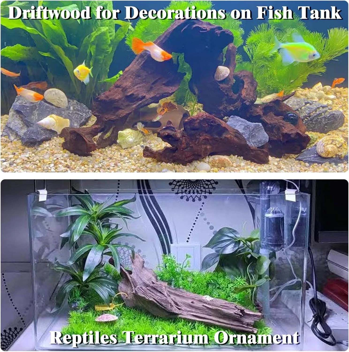 15-20CM 1Pc Natural Driftwood  - Aquarium Plant Substrate 评论和价格