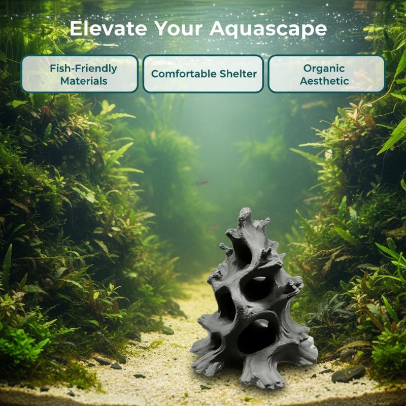 Hidden Multi-Hole Natural Drif - Aquarium Plant Substrate 评论和价格