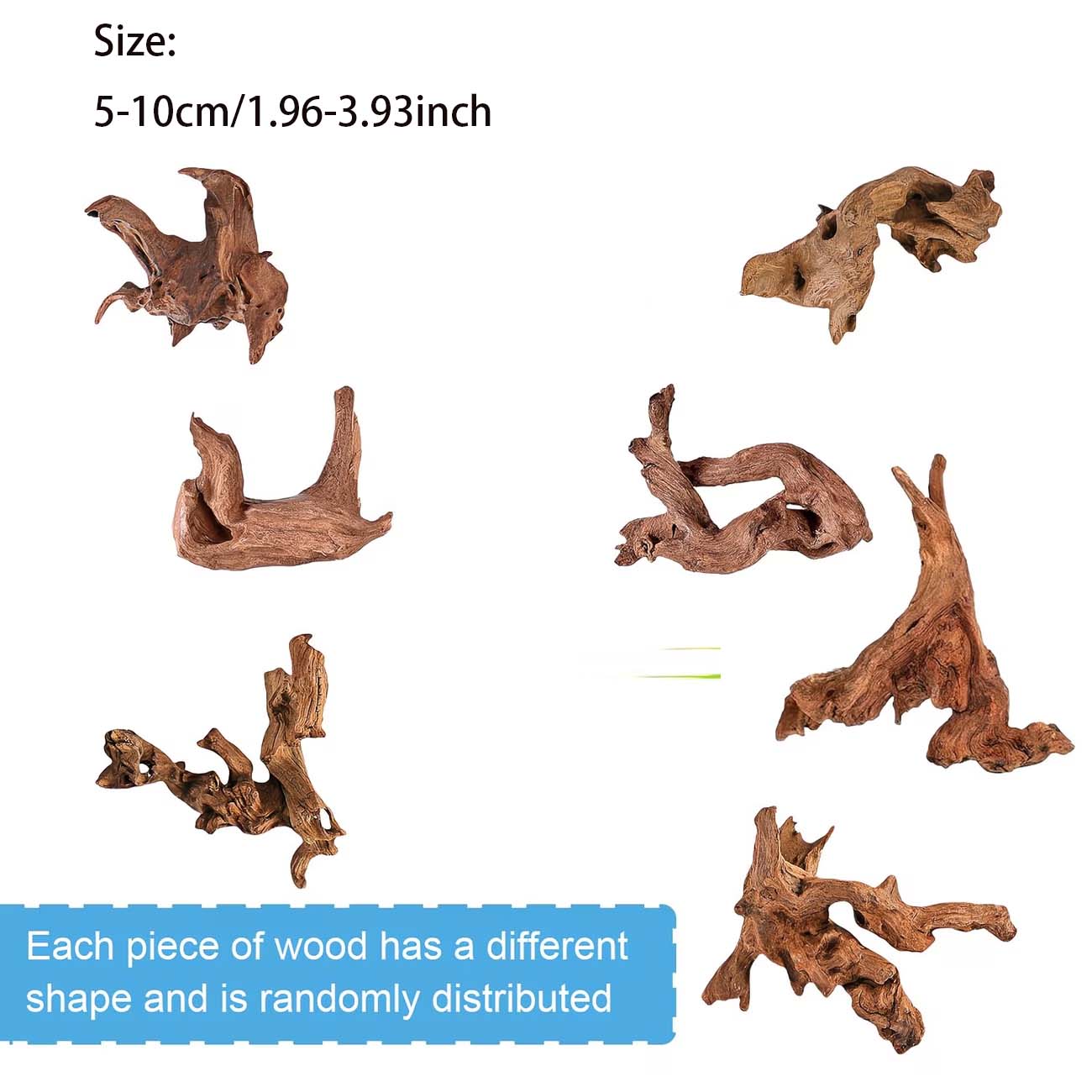5-10CM Natural Sinkable Driftw - Aquarium Driftwood 评论和价格