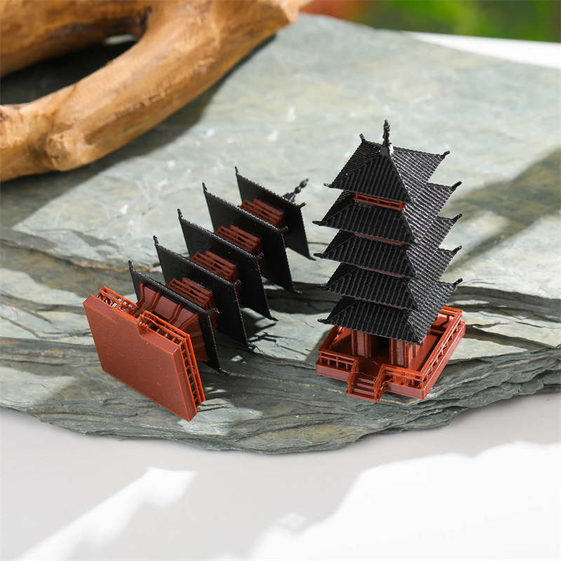 Mini Pagoda Statue Ancient Bui - Aquarium Moss 评论和价格
