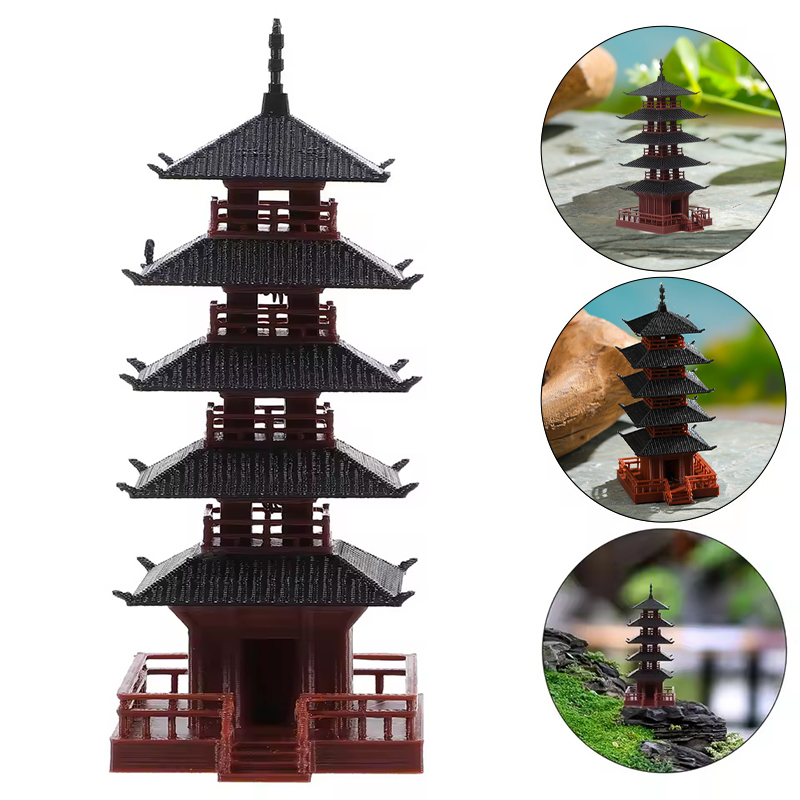 Mini Pagoda Statue Ancient Bui - Aquarium Moss 评论和价格