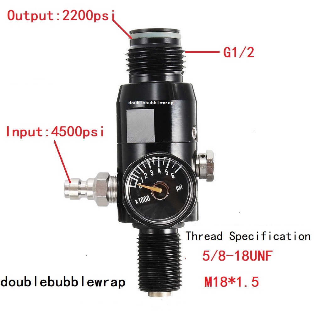 Regulator Valve 5/8-18UNF or M - Aquarium Liquid Carbon 评论和价格