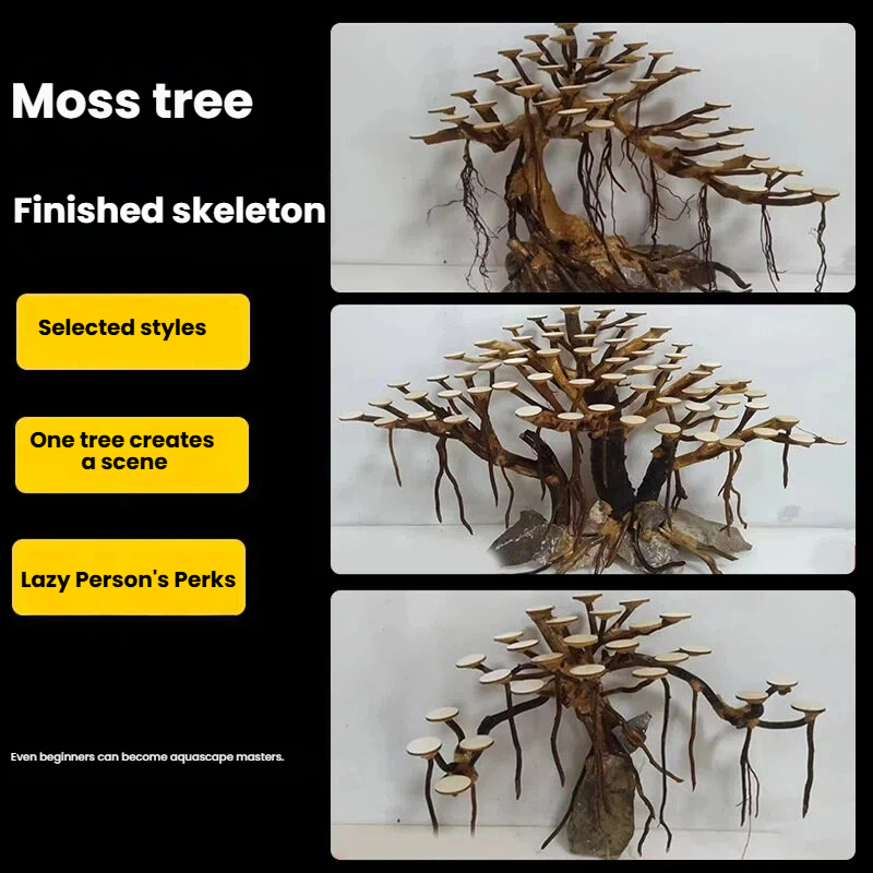 Aquarium Landscaping Moss Tree - Aquarium Moss 评论和价格