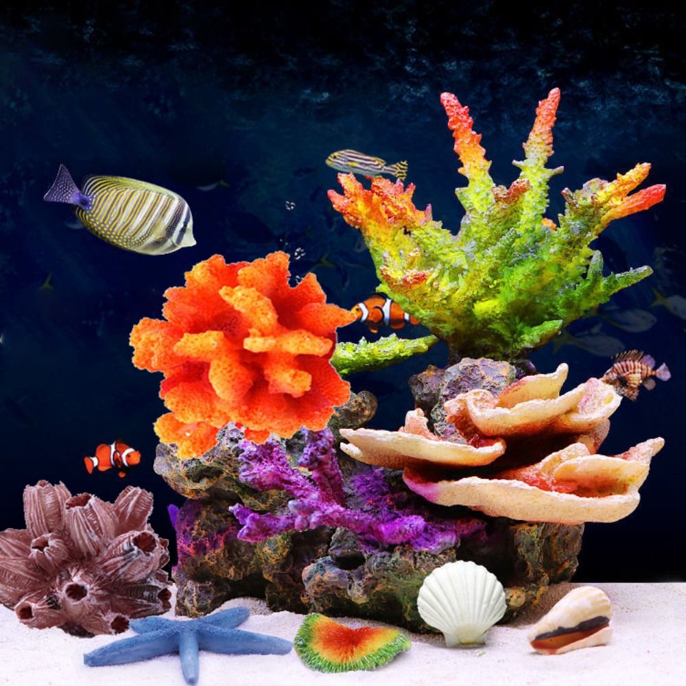 Colorful 1PC Lifelike Artifici - Aquarium Plant Substrate 评论和价格