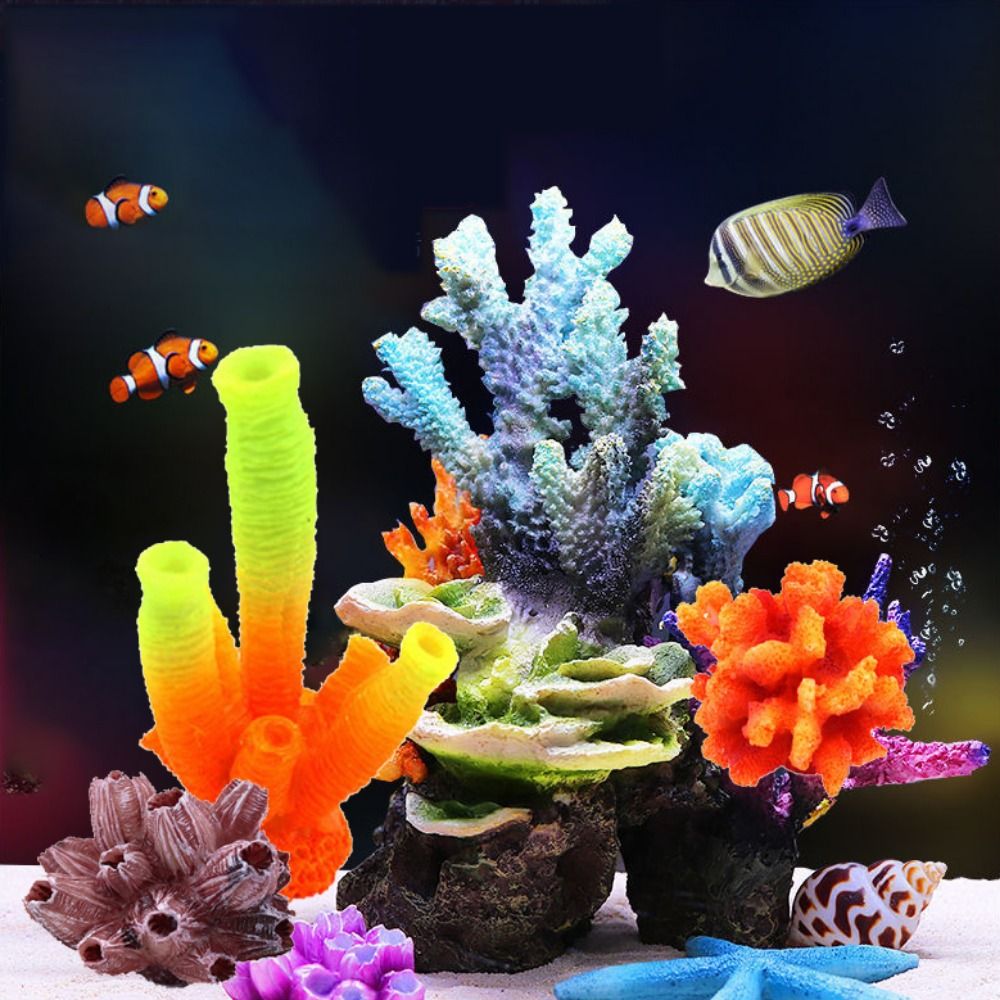 Colorful 1PC Lifelike Artifici - Aquarium Plant Substrate 评论和价格