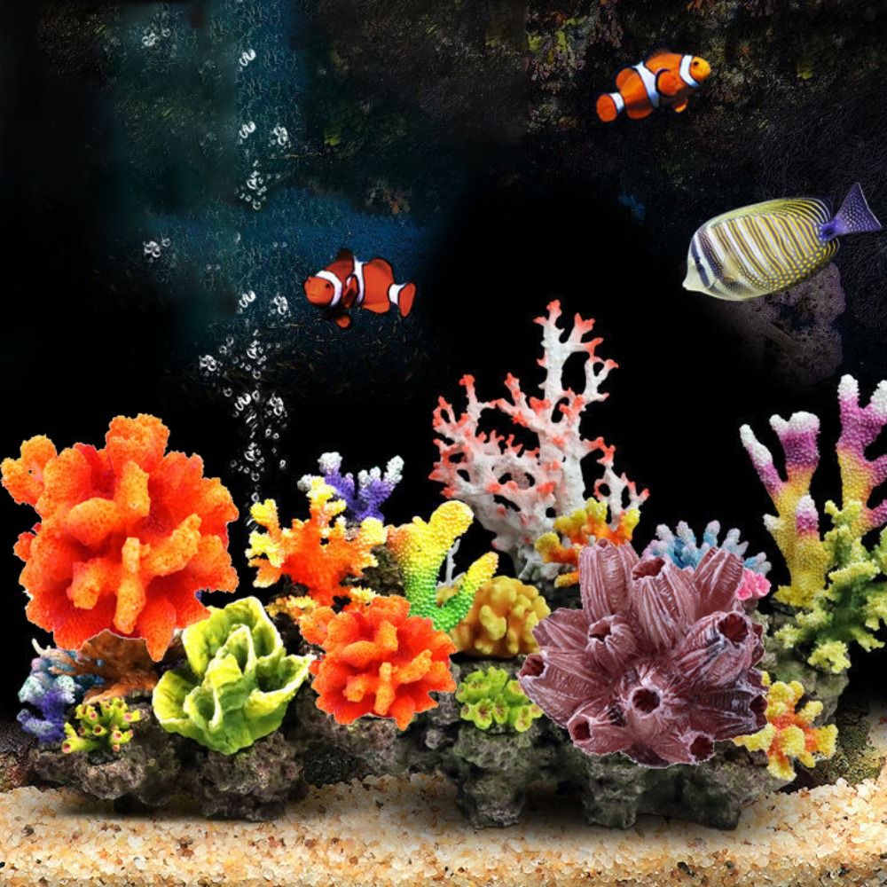 Colorful 1PC Lifelike Artifici - Aquarium Plant Substrate 评论和价格