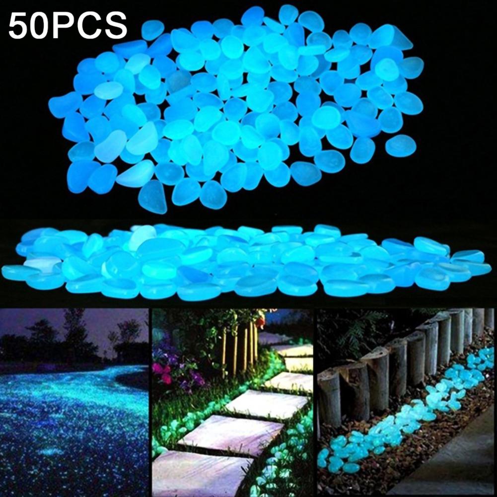 50Pcs Glow Pebble Irregular Sh - Plant Aquarium Pot 评论和价格