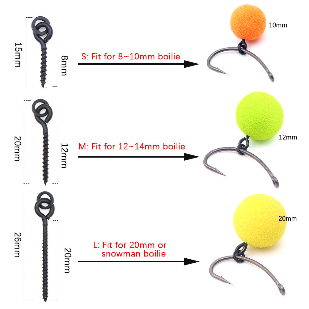 20pcs Carp Fishing Boilie Clip - Aquarium Fertilizer 评论和价格