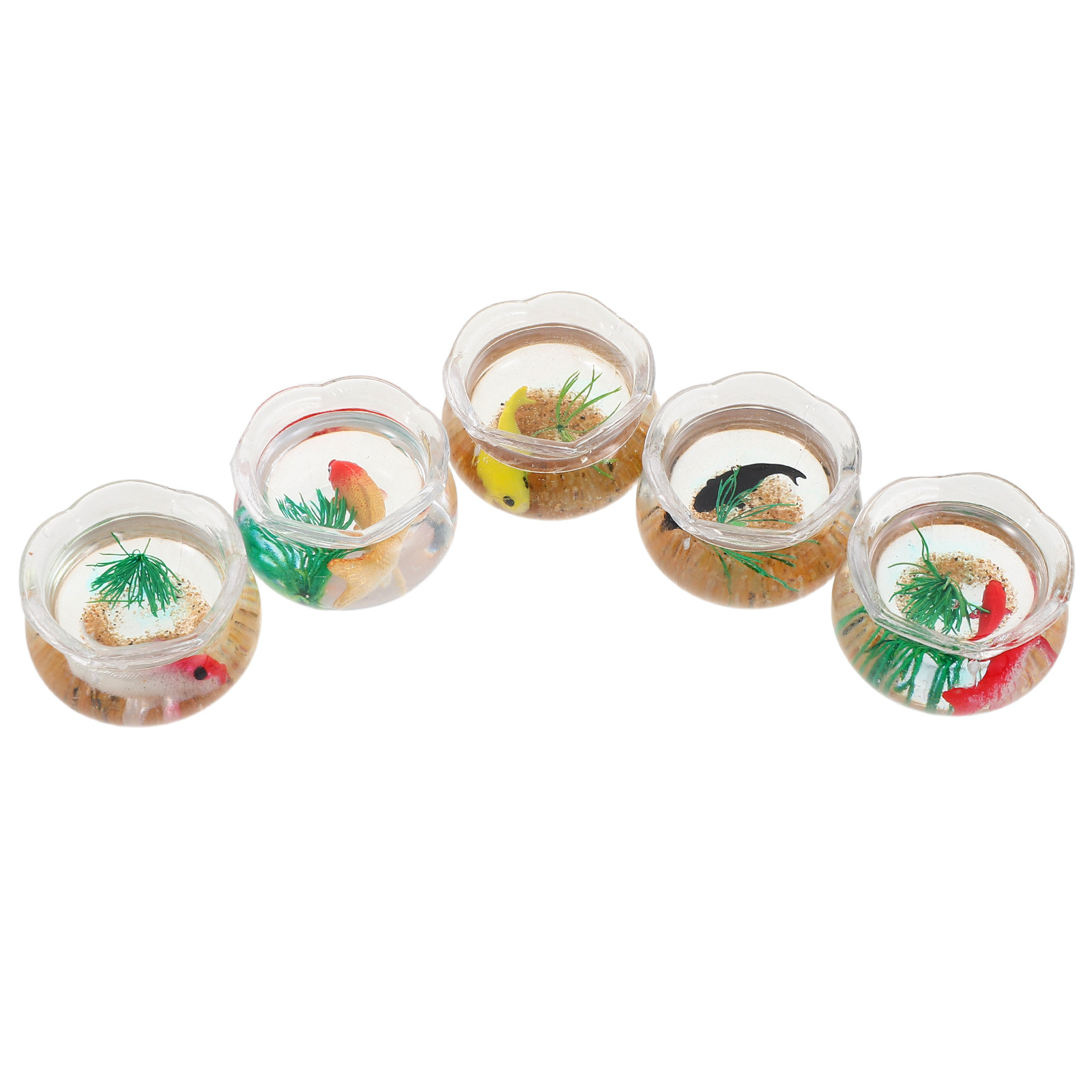 5Pcs Mini Fish Bowl Realistic  - Planted Tank 评论和价格
